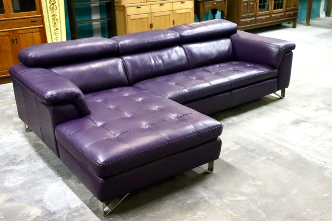 GMIH127○lether world / レザーワールド カウチソファ パ