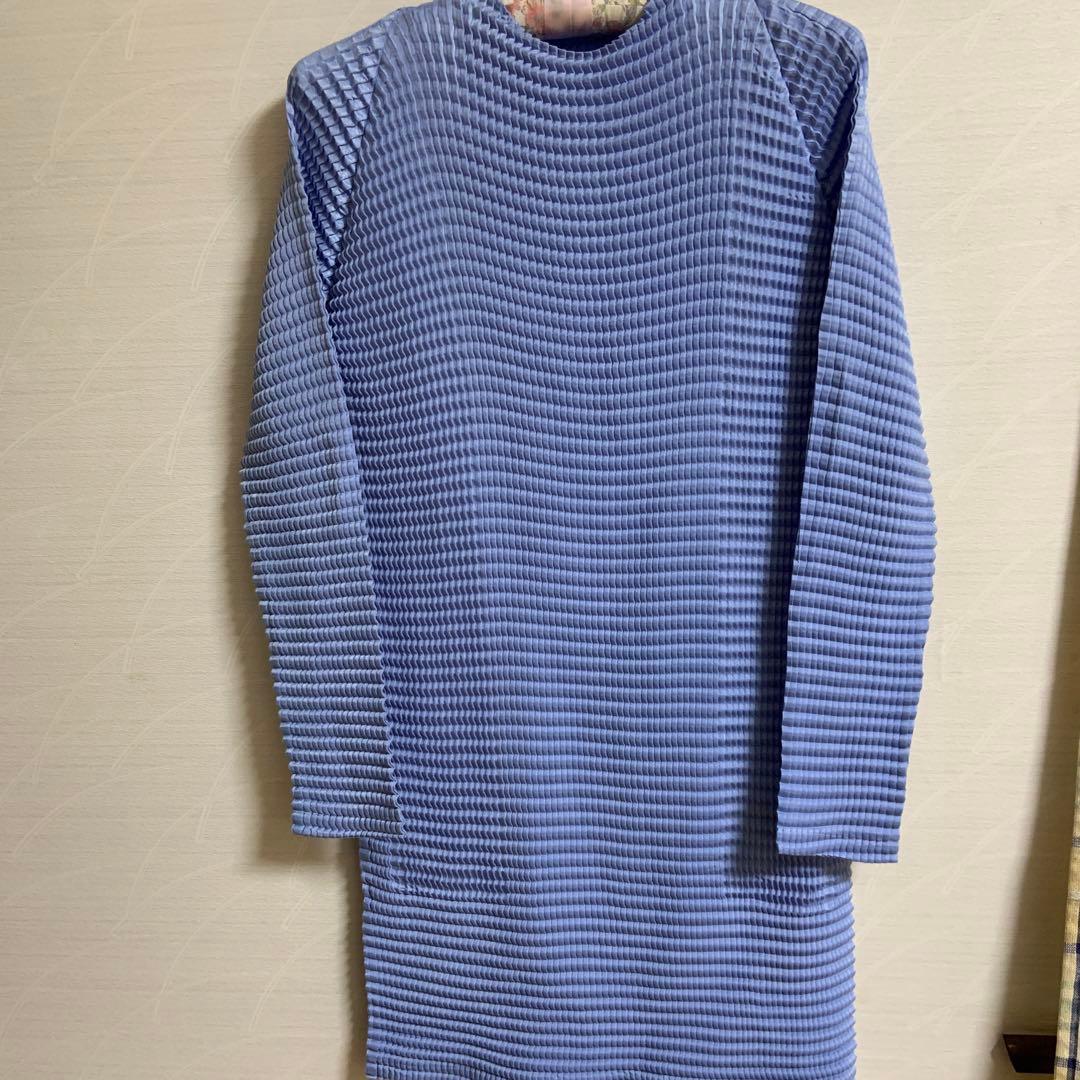 イッセイミヤケISSEY MIYAKEチュニックプリーツトップスワンピース