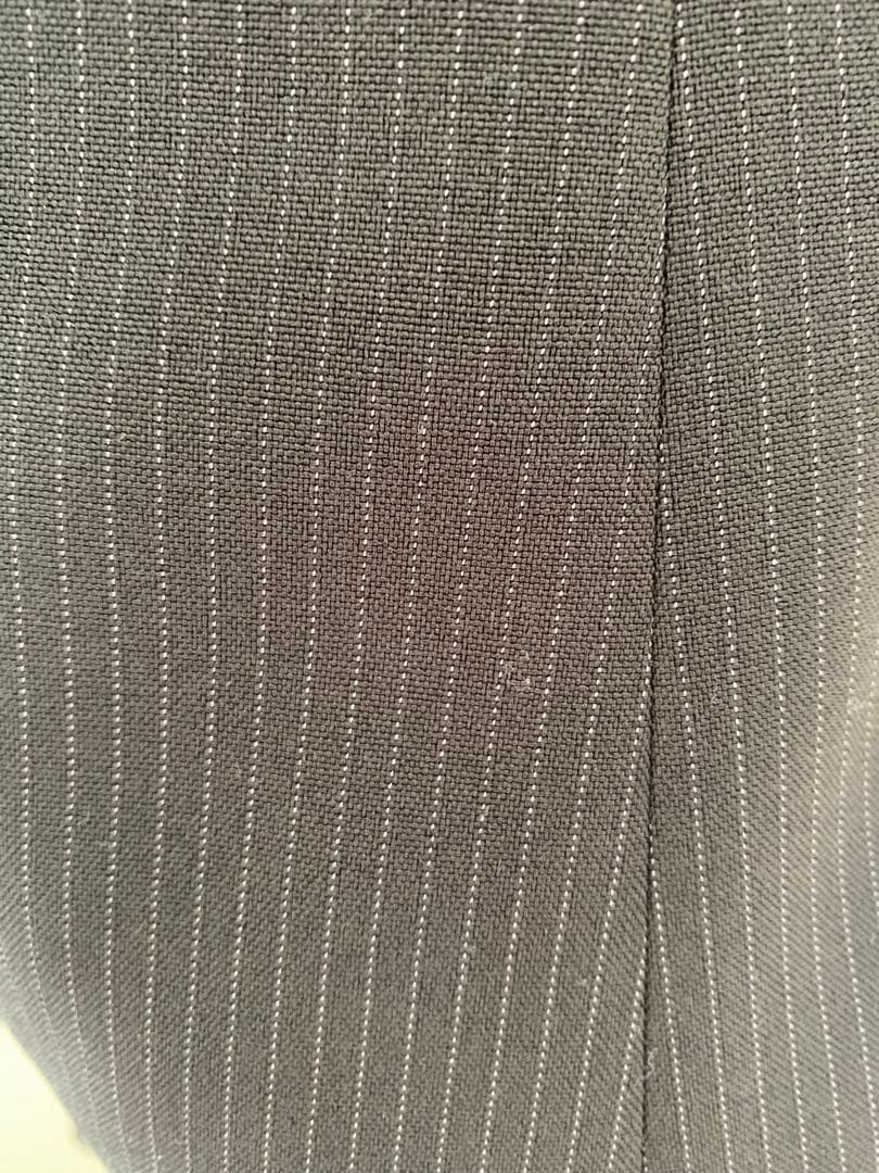 150cm キュロット スーツ グレーストライプスーツ（ブローチ付き）