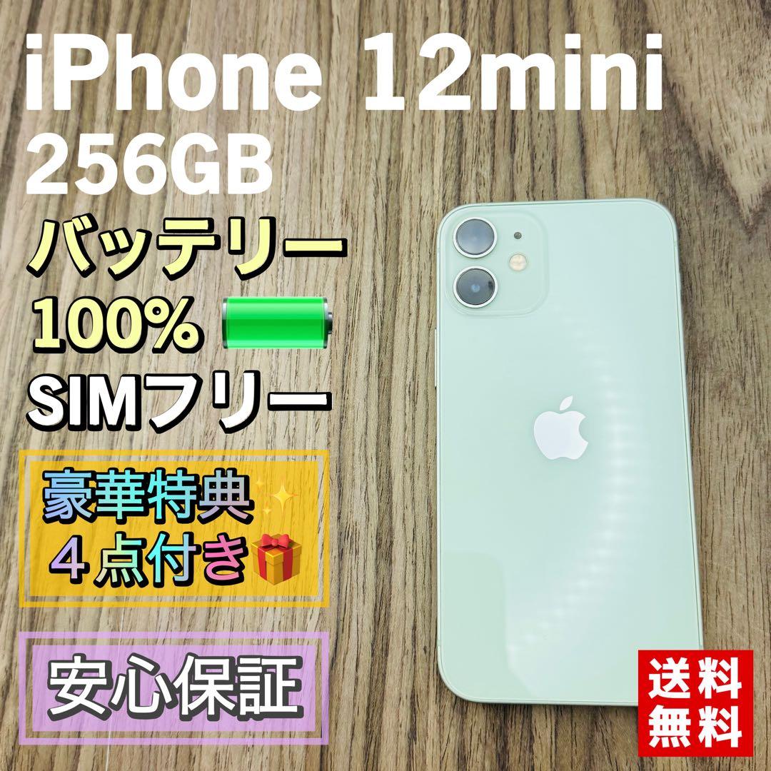 【新品液晶バッテリー】iPhone12mini グリーン 256GB シムフリー
