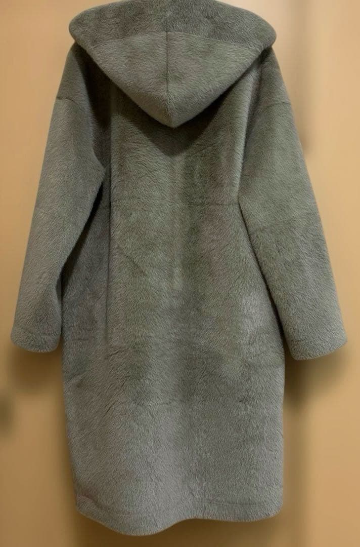 マイカアンドディール フーデッドファーコート ロングコート24AW