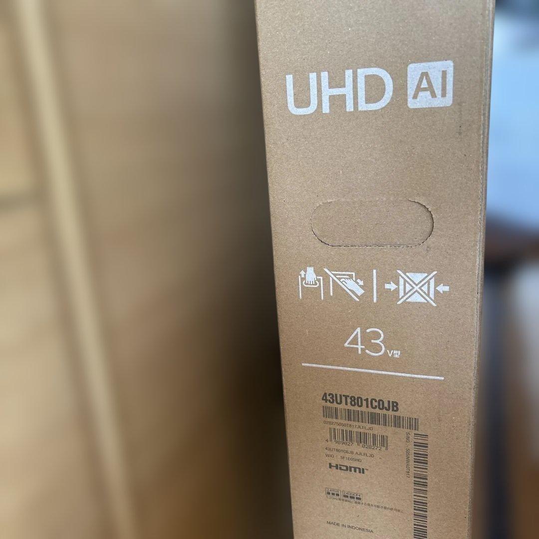 LG UHD AI 43V型テレビ