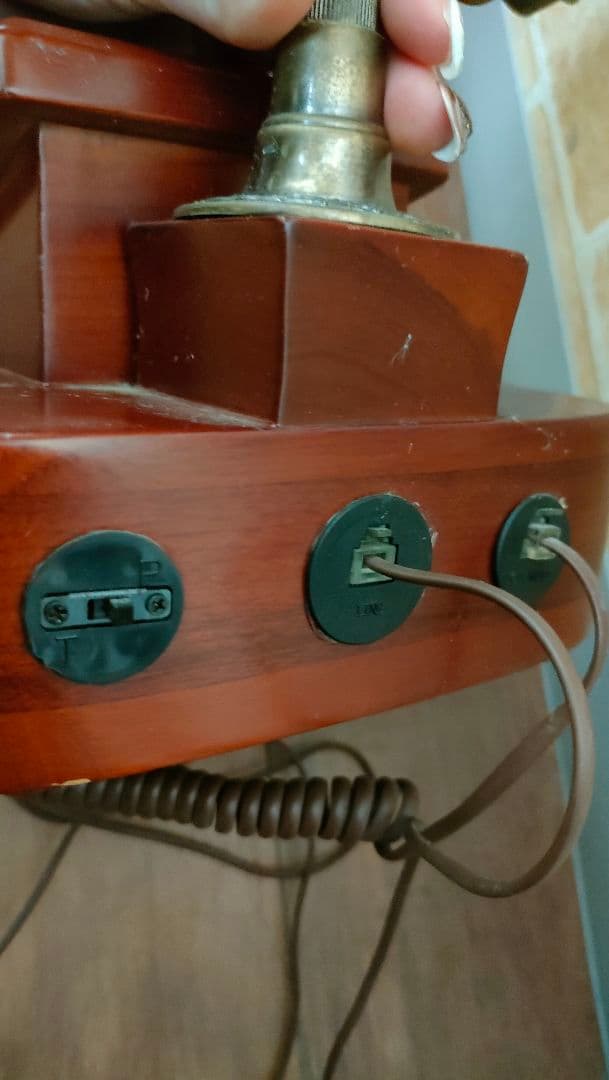 ZHIYIN COLLECTION 木製電話機 アンティーク風