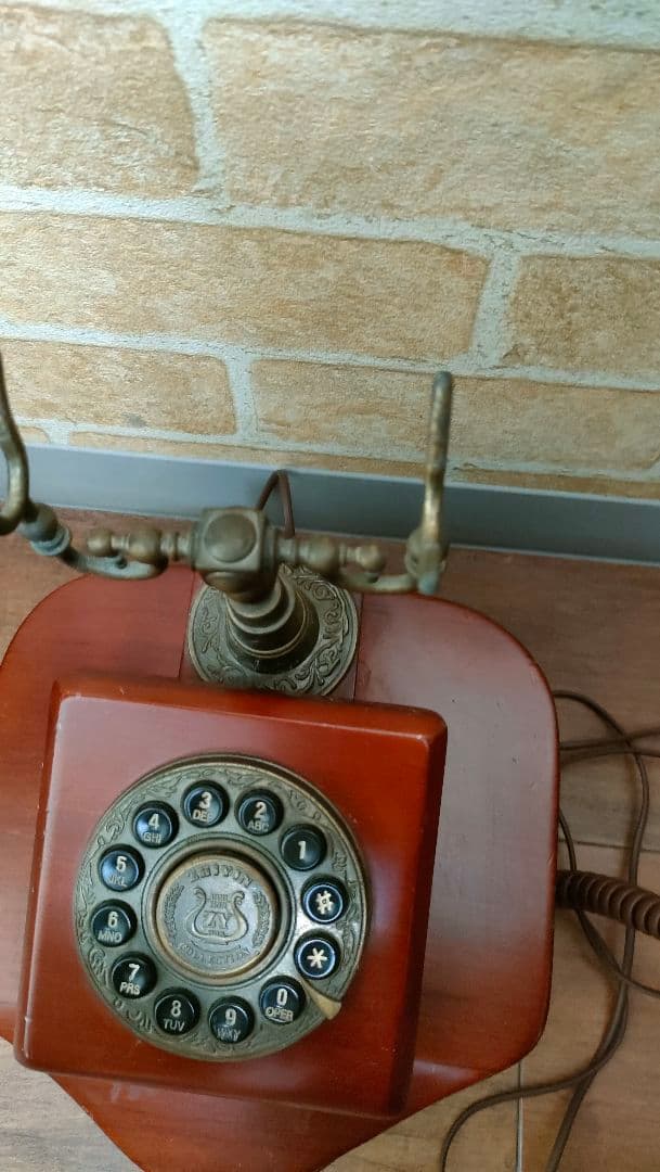 ZHIYIN COLLECTION 木製電話機 アンティーク風