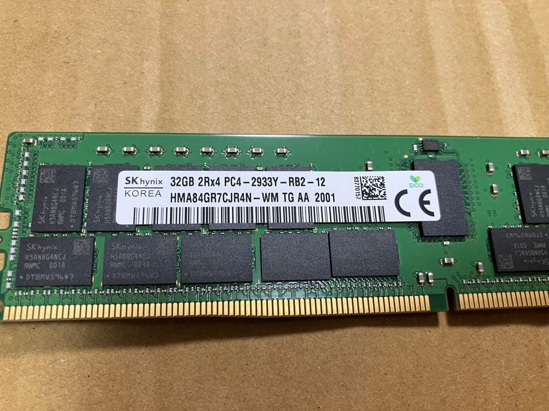 SK hynix 32GB DDR4 PC4-2933Y メモリー