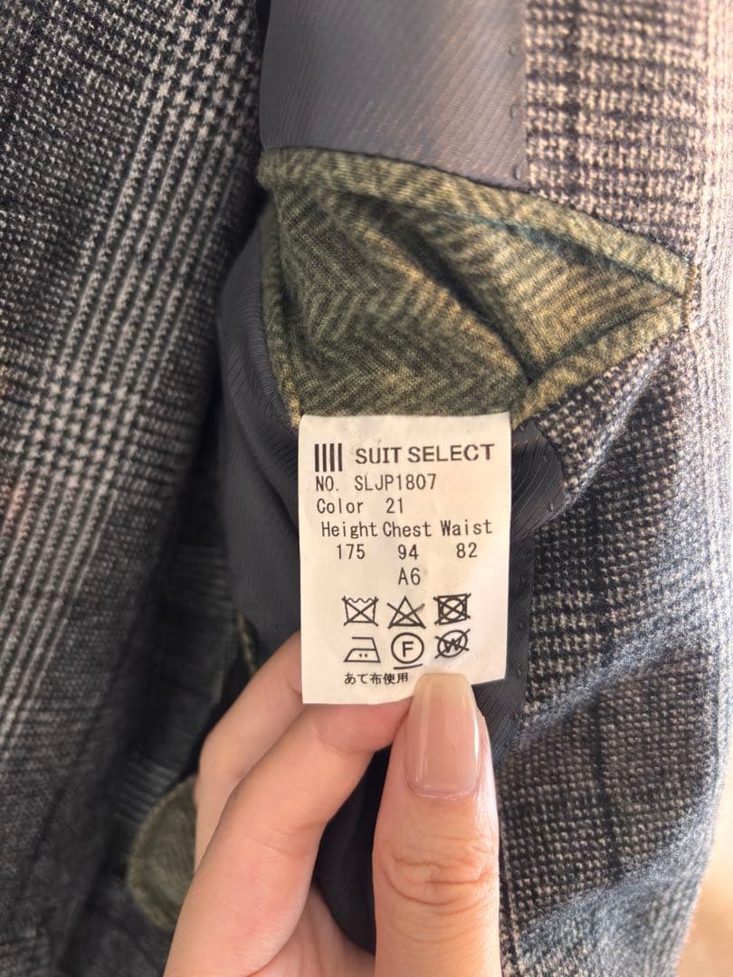SUIT SELECT チェック柄スーツ A6