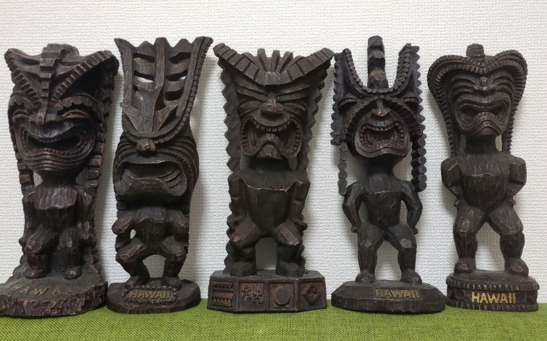 ハワイアン　TIKI 5体セット