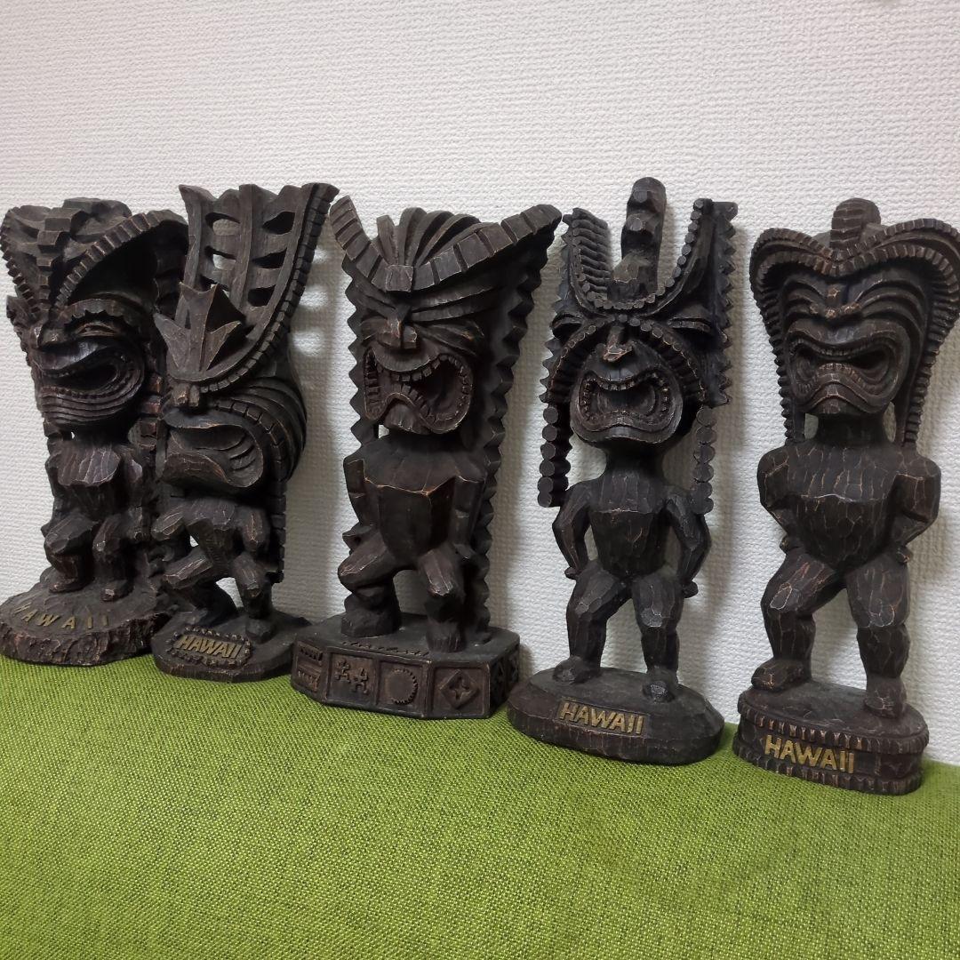 ハワイアン　TIKI 5体セット