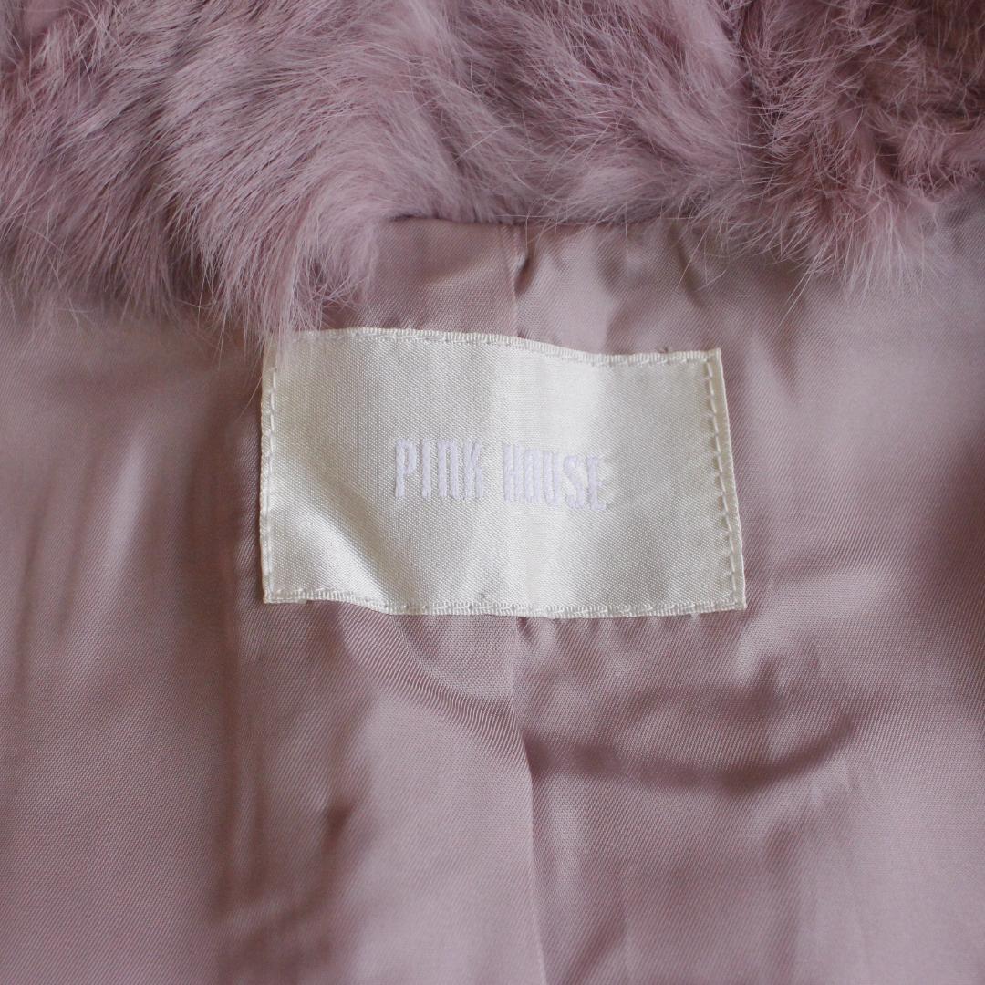 PINK HOUSE ラビットファージャケット Mサイズ ピンク 毛皮
