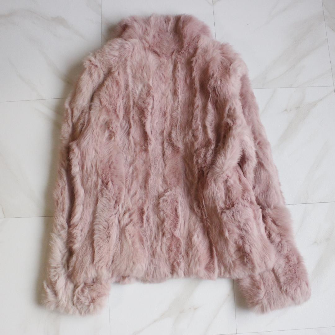 PINK HOUSE ラビットファージャケット Mサイズ ピンク 毛皮