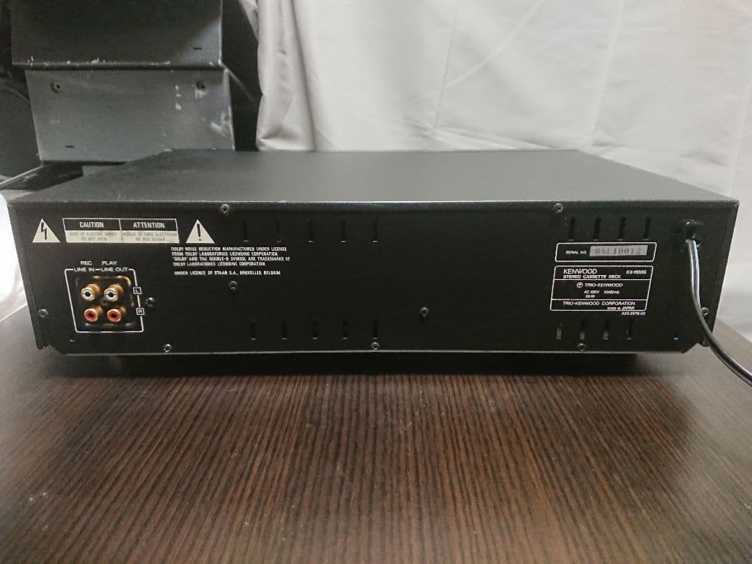 メンテナンス整備済KENWOOD製ステレオカセットデッキ KX-1100G
