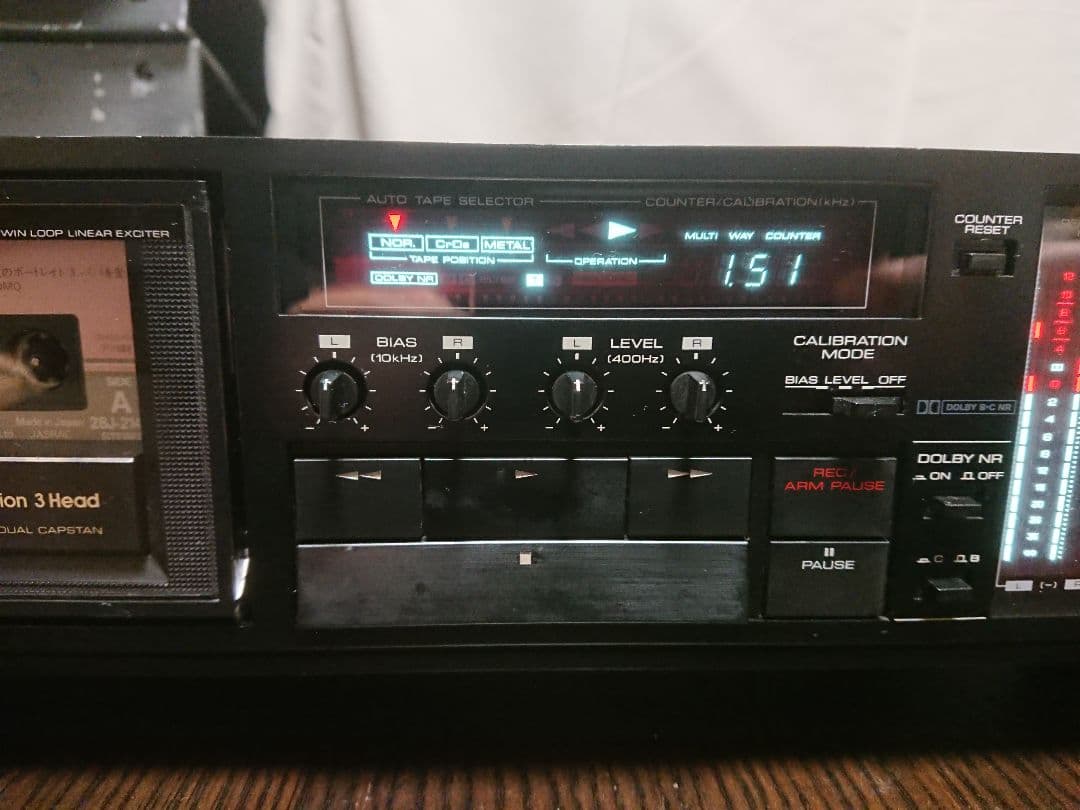 メンテナンス整備済KENWOOD製ステレオカセットデッキ KX-1100G