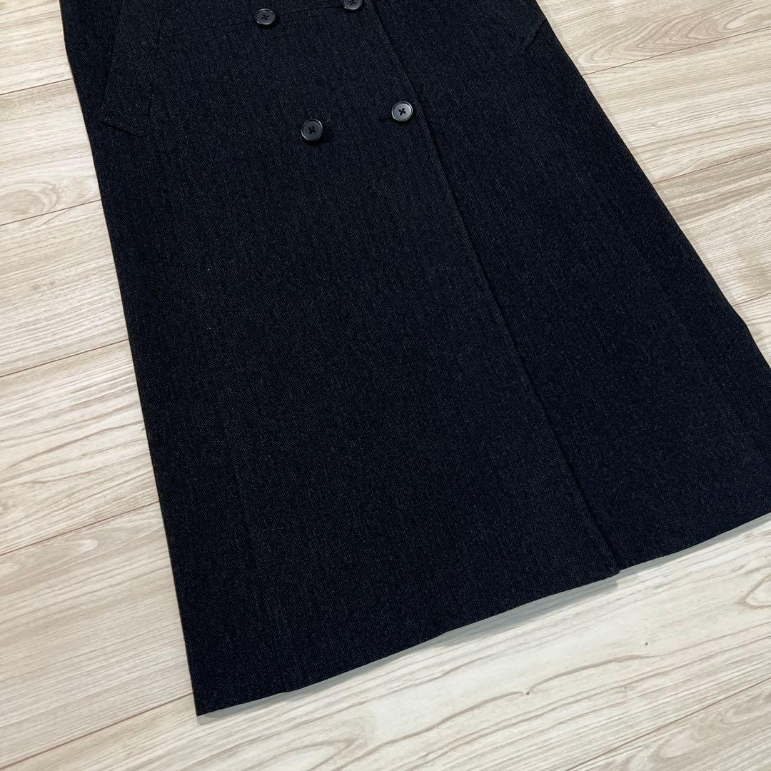 ビューティ＆ユース ヘリンボーン ジャンパースカート＆ジレ ブラック　S