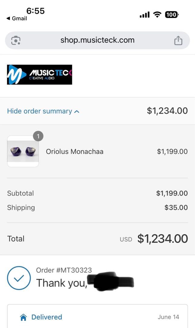 Oriolus Monachaa（ほぼ新品）