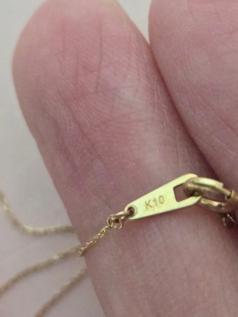 美品✨AGATHA K10 ゴールド テリア　ダイヤモンドネックレス