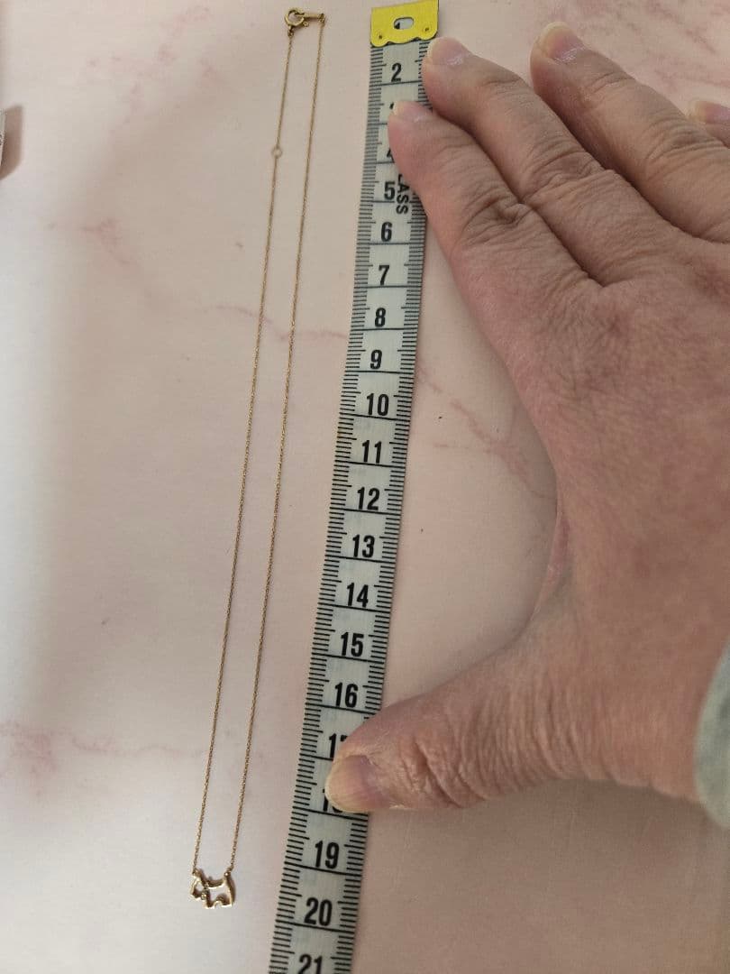 美品✨AGATHA K10 ゴールド テリア　ダイヤモンドネックレス