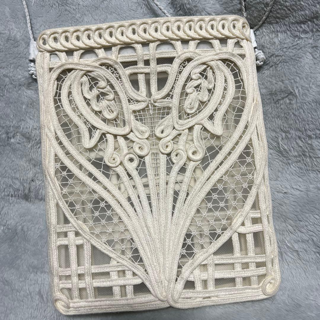 【値下げ】Mame Kurogouchi レースバッグ　ホワイト　白