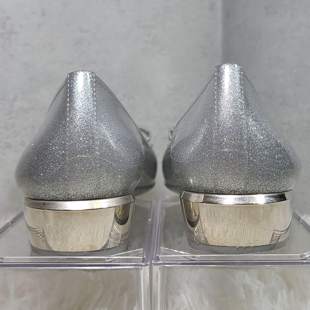 【Ferragamo】ヴァラ　ラバーフラットシューズ　レインパンプス