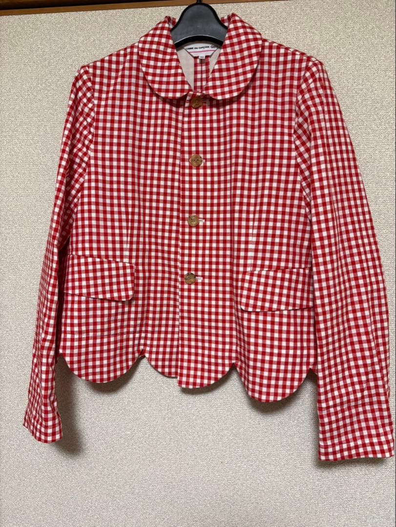 美品　コムデギャルソンガール　チェック柄　ジャケット