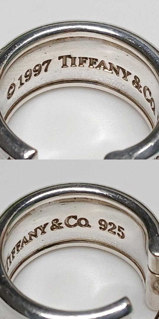 ティファニー 1837 ワイド ピアス フープ ナロー 925 シルバー 片耳