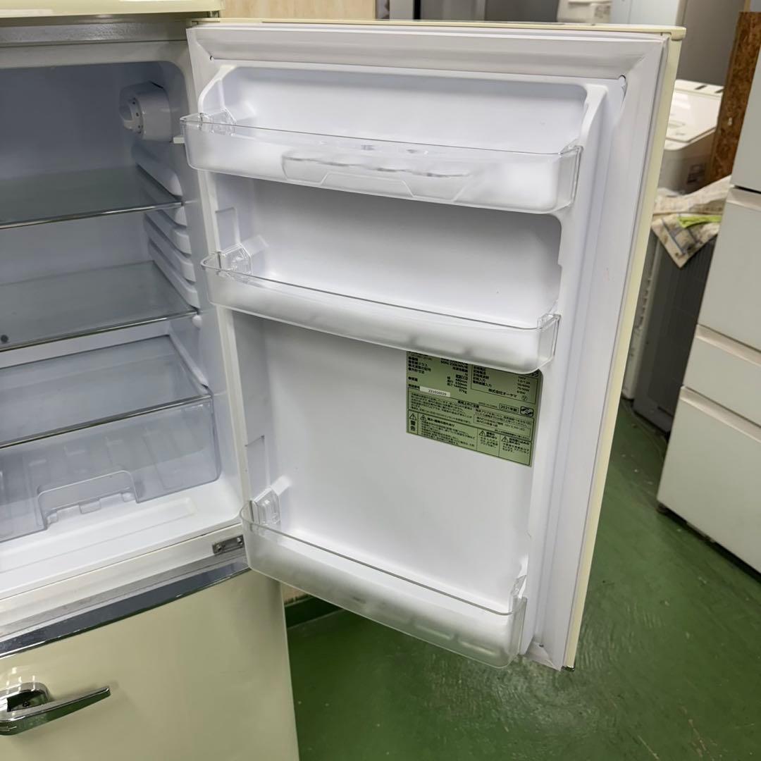 2F☆41送料無料 レトロデザイン冷蔵庫　130L 安い　洗濯機