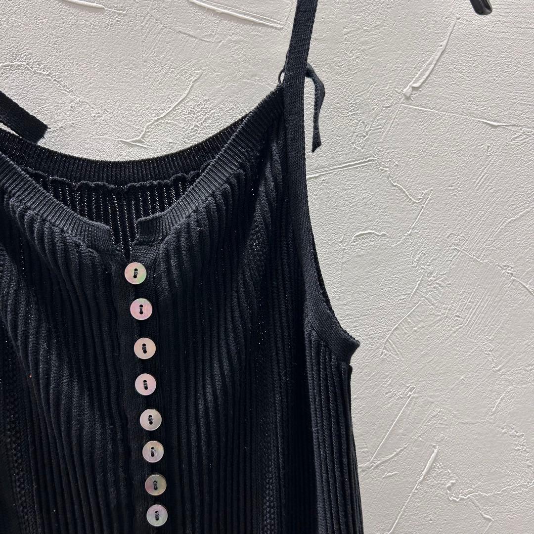 【美品】 TGOR/トゴール フリル キャミソール ブラック