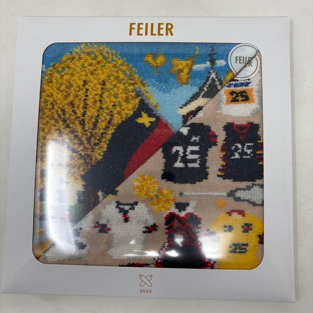 FEILER タオルハンカチ 2025年　慶應　連合三田会記念品　二枚セット