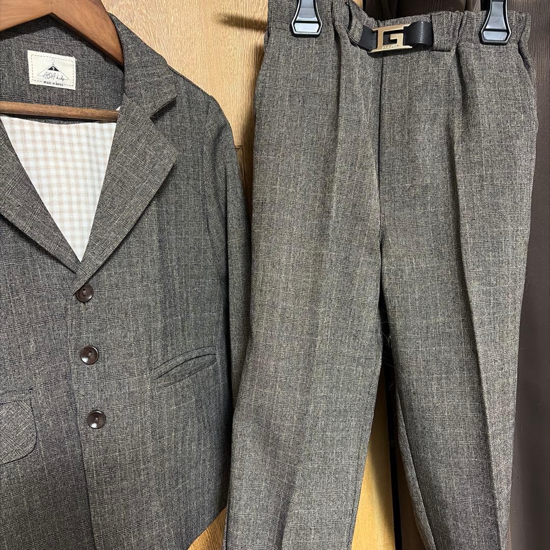 DRESCCO ブラウン カジュアルスーツセット 110cm