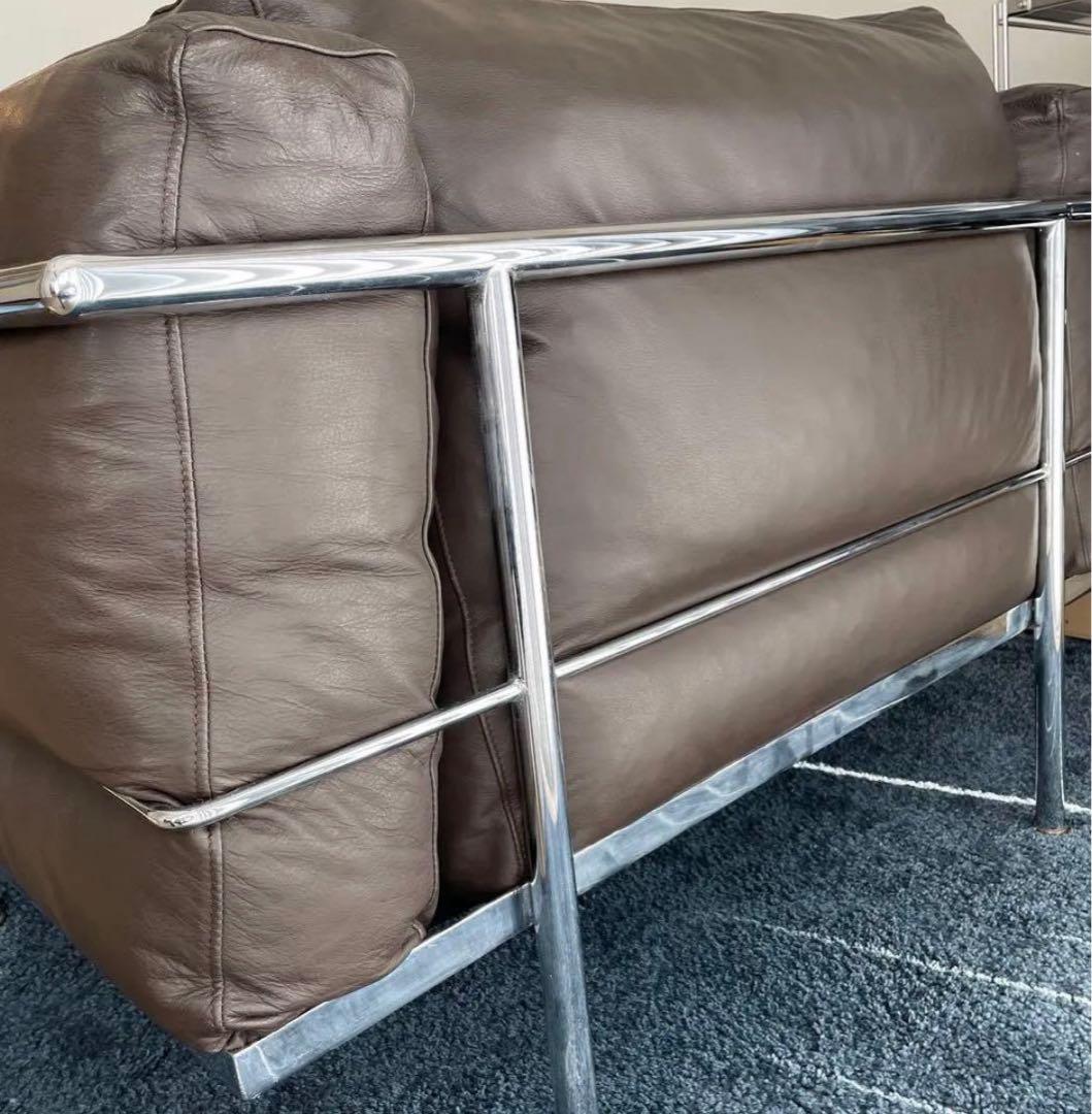 【最終価格】ル・コルビジュエ LC3 ブラウン　1人掛ソファー