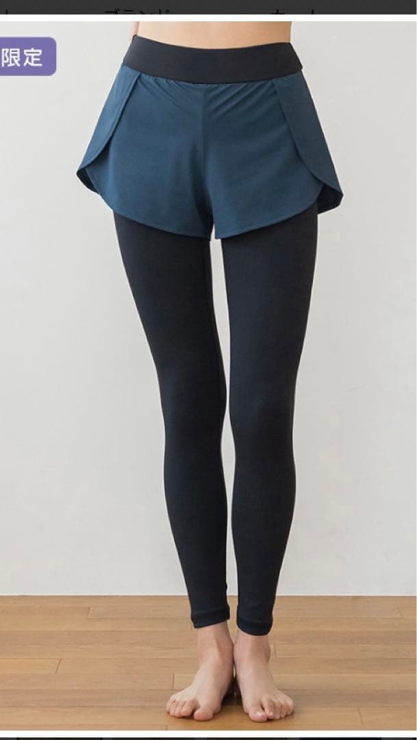 SUKALA ショートパンツ付きベーシックレギンス Mサイズ新品未開封