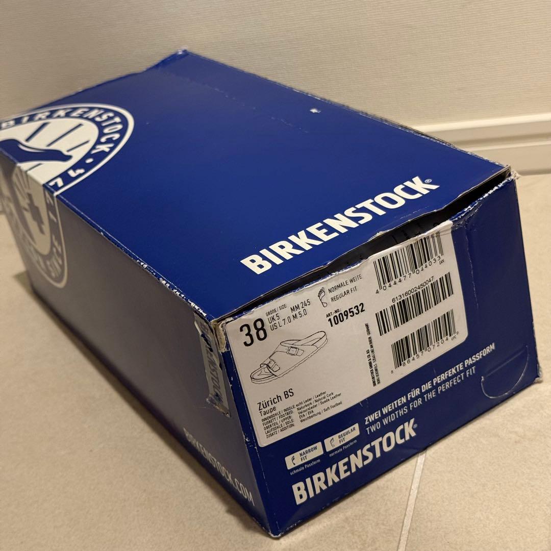 【値下美品箱有】ビルケンシュトックZURICH レギュラー幅38（24.5cm）