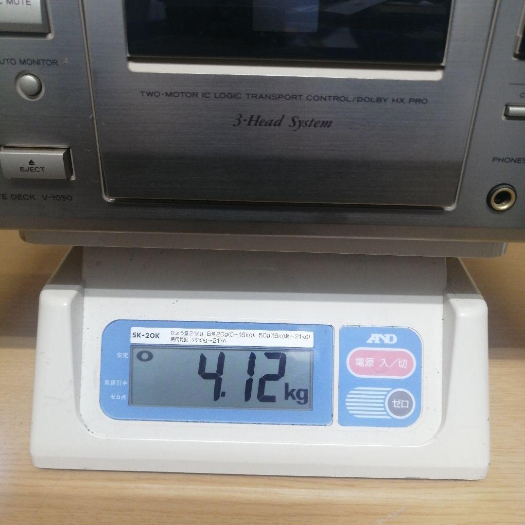 TEAC V-1050 カセットデッキ ティアック 動作確認 約4kg 本体のみ