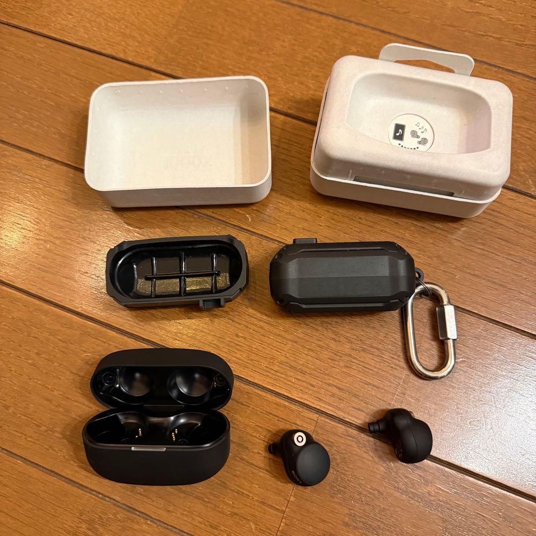 SONY WF-1000XM4 本体＋箱付属品完備 ケース付　電池交換済み