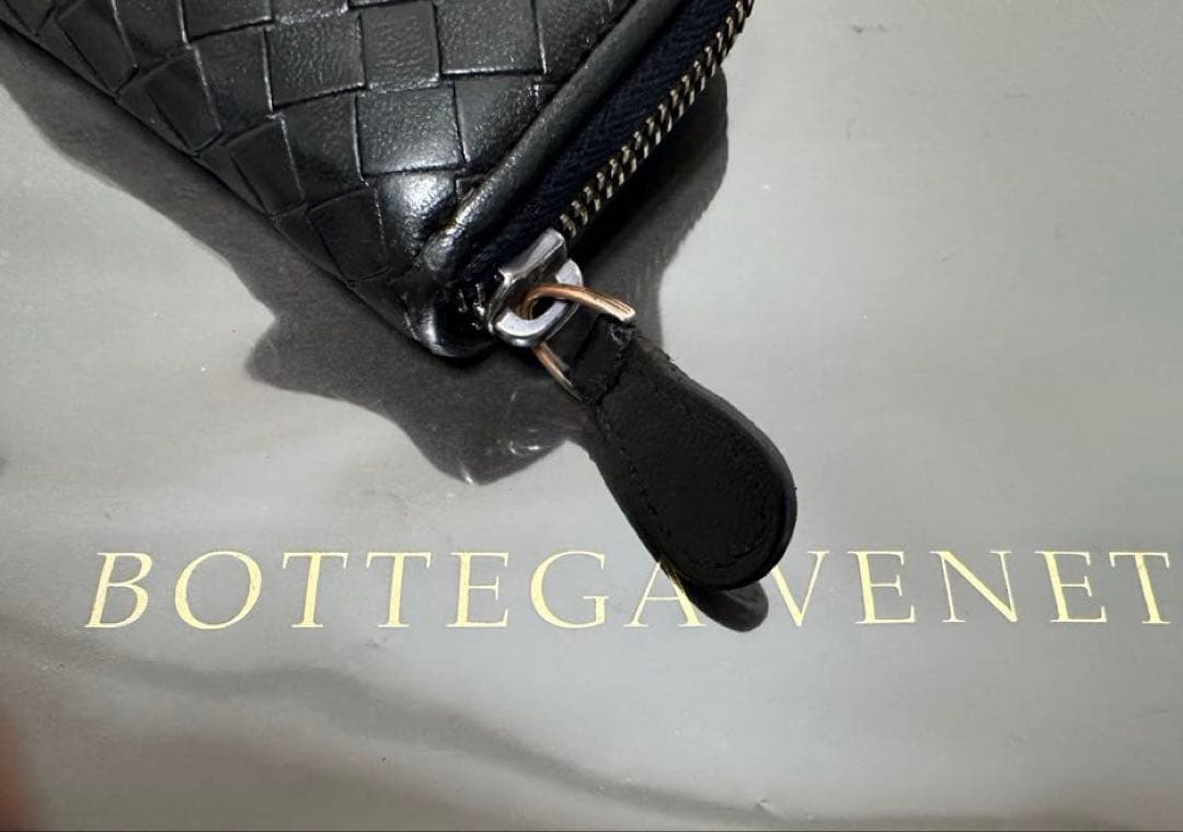 【美品】ボッテガヴェネタ イントレチャートケース/ラム/黒3️⃣✨✨