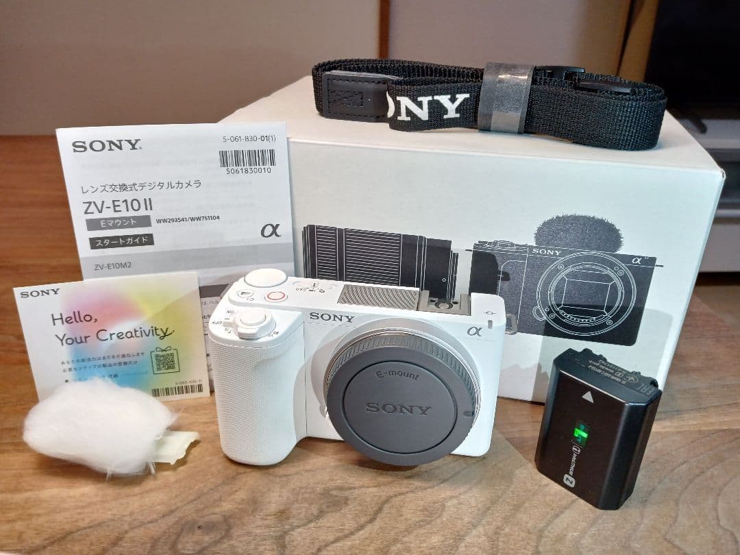 a*e様 【メーカー保証 5月6日迄付帯】SONY ZV-E10M2 ボディ取説
