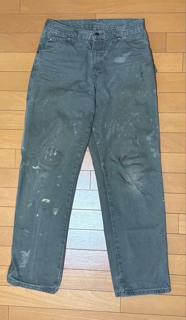 90s 00s Dickies painter pants グリーン