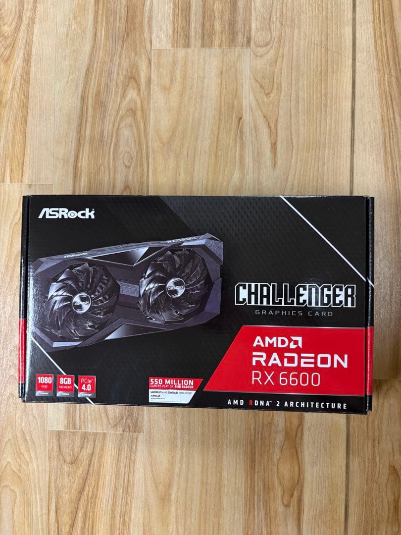 2台セットASRock Radeon RX 6600 Challenger8GB