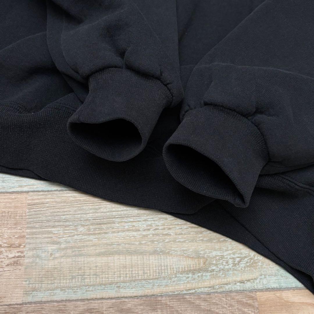 USA製 ラッセル スウェット ブラック 無地 ブランク XXL 前V