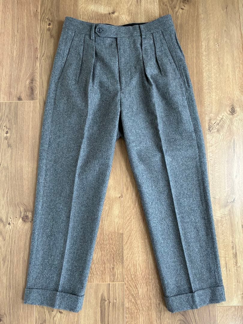 ブリティッシュメイド　オフィサーパンツ　フランネル　M