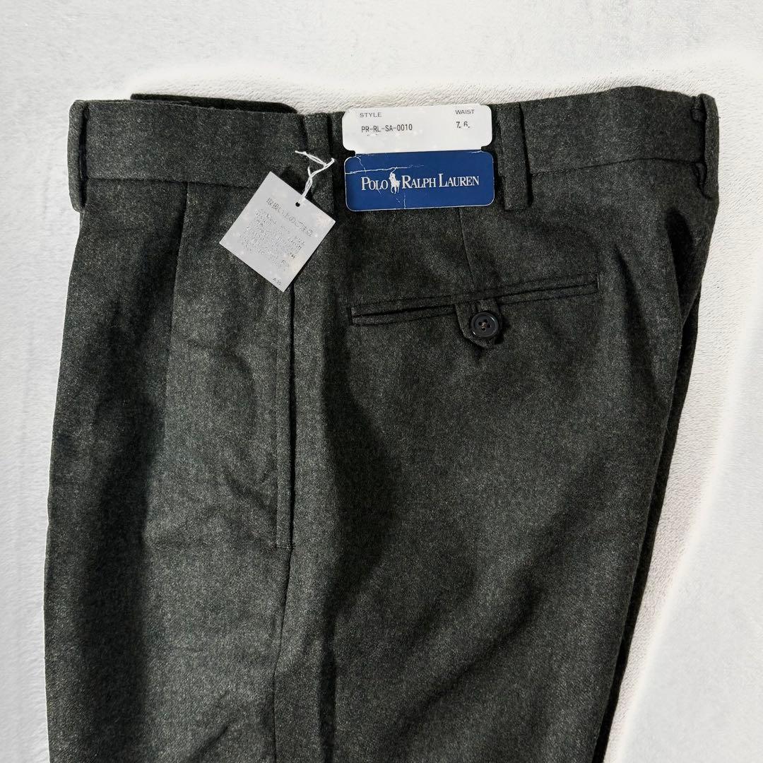 タグ付き未使用品 ポロラルフローレン ウール スラックス ツータック