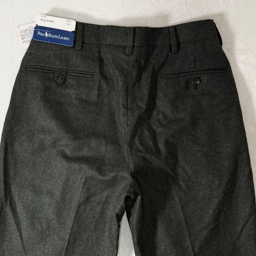 タグ付き未使用品 ポロラルフローレン ウール スラックス ツータック