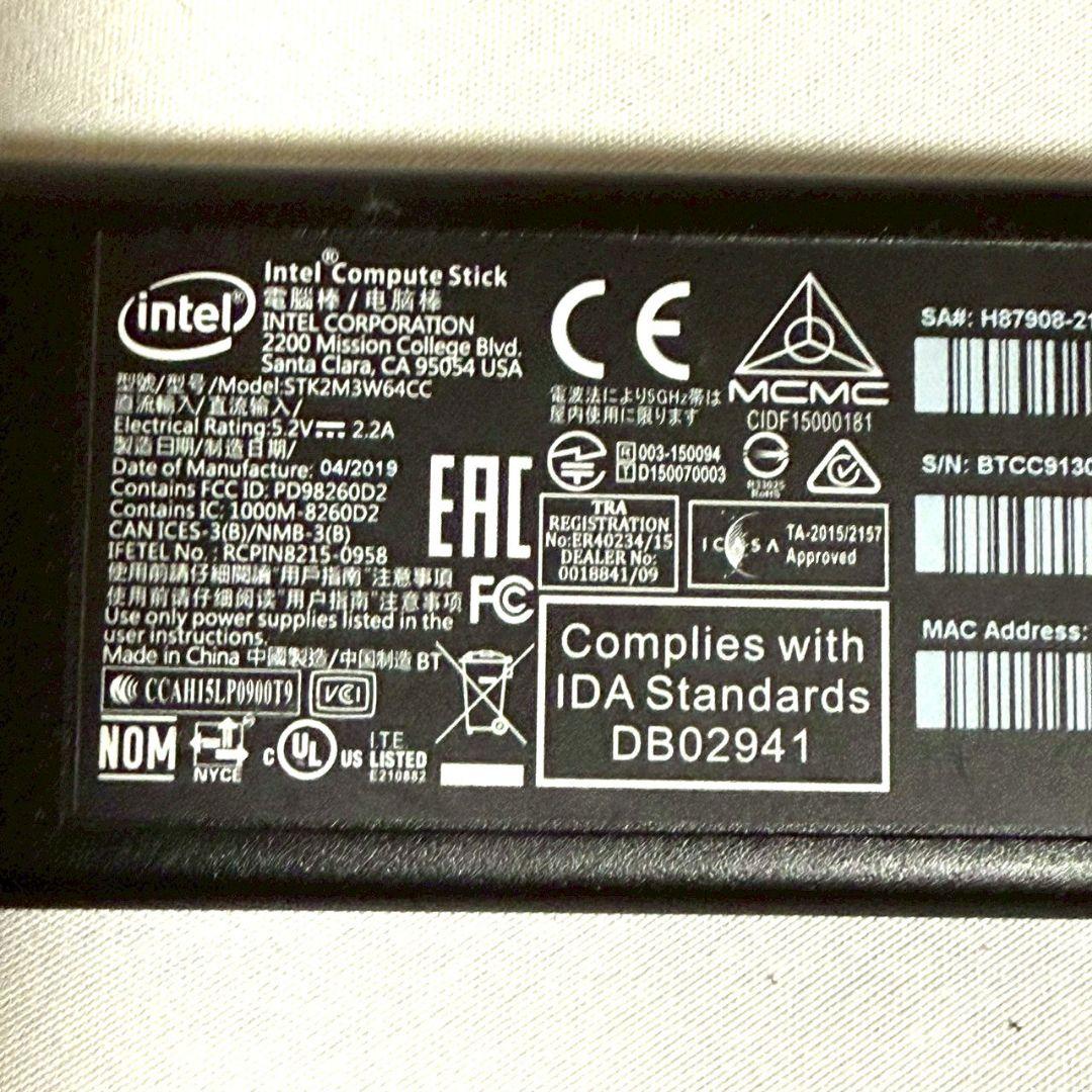 インテル スティック PC intel　STK2M3W64CC