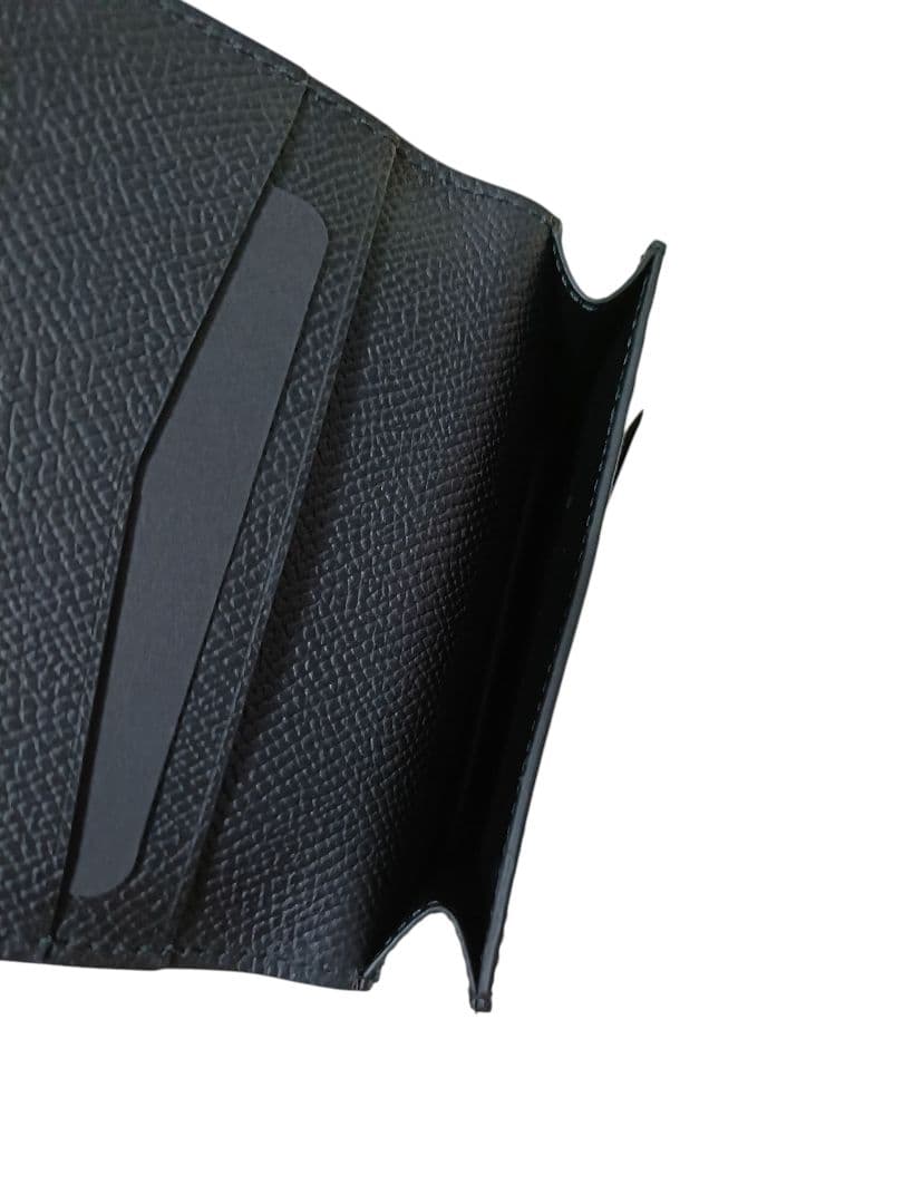 【新品未使用】ダンヒル 名刺入 シボ革 レザー 現行 証明書 箱付 ブラック