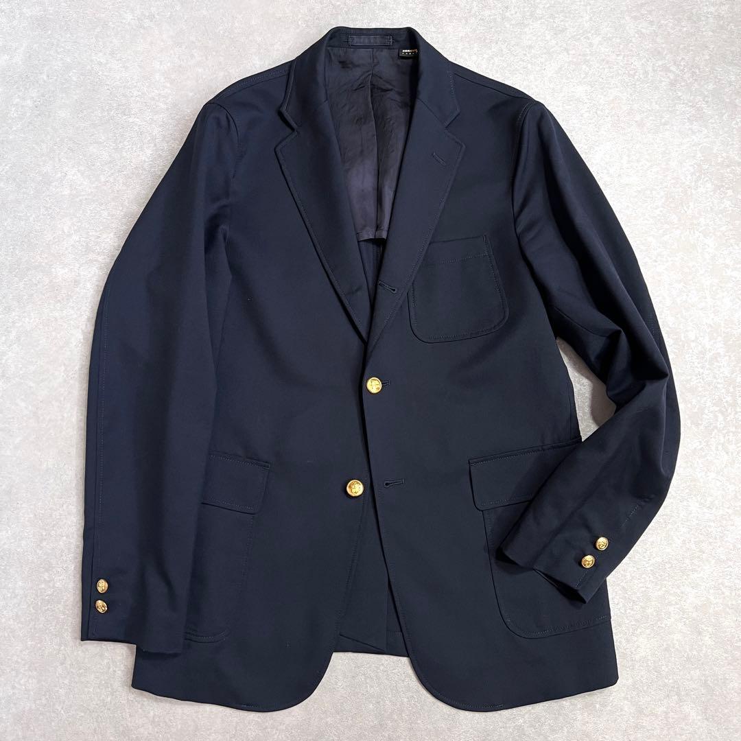 【美品】ビームスプラス コーデュラ ブレザージャケット 紺ブレ金ボタンネイビーM
