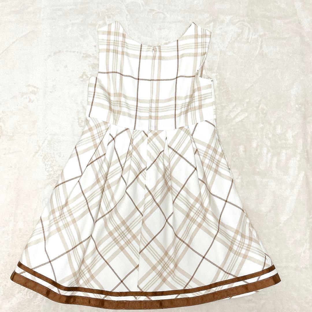 ☆ヒロミチナカノ☆フォーマル ワンピース 4点セット セーラー ベージュ 130