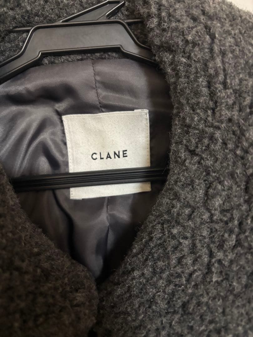 clane オーバーサイズBOAコート　グレー