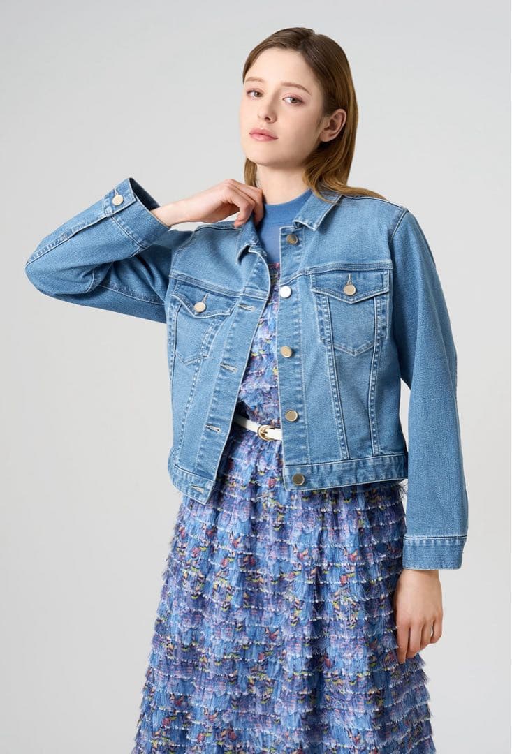 【373】美品　アナイ　フランジャプリントノースリーブ プルオーバー　38