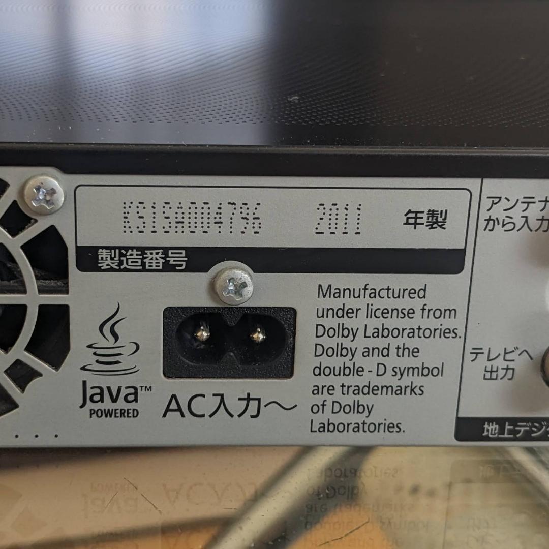 Panasonic DMR-BZT810 2011年製