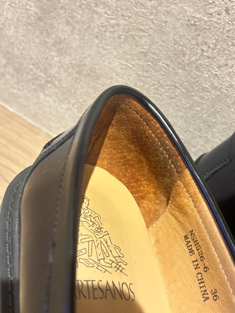 ARTESANOS アルテサノス ファーローファー ブラック 23cm