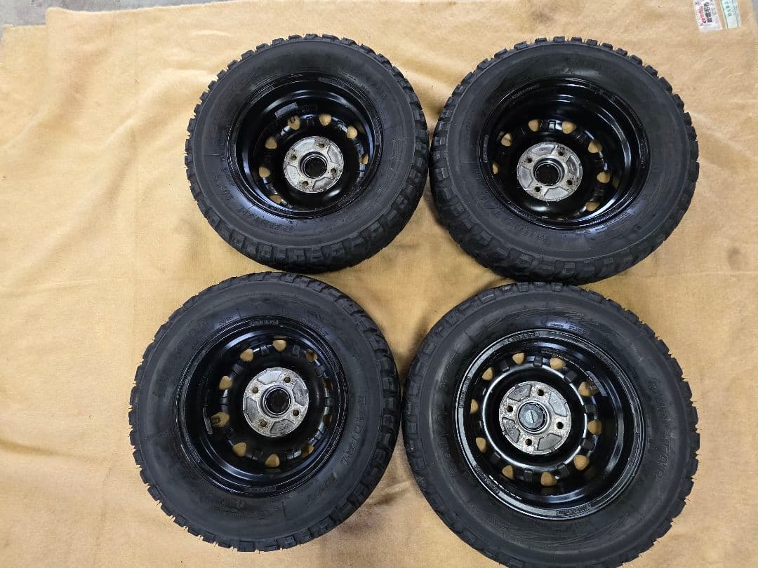 アゲアゲ軽自動車 タイヤ・ホイールセット 145/80R12LT足元決まります